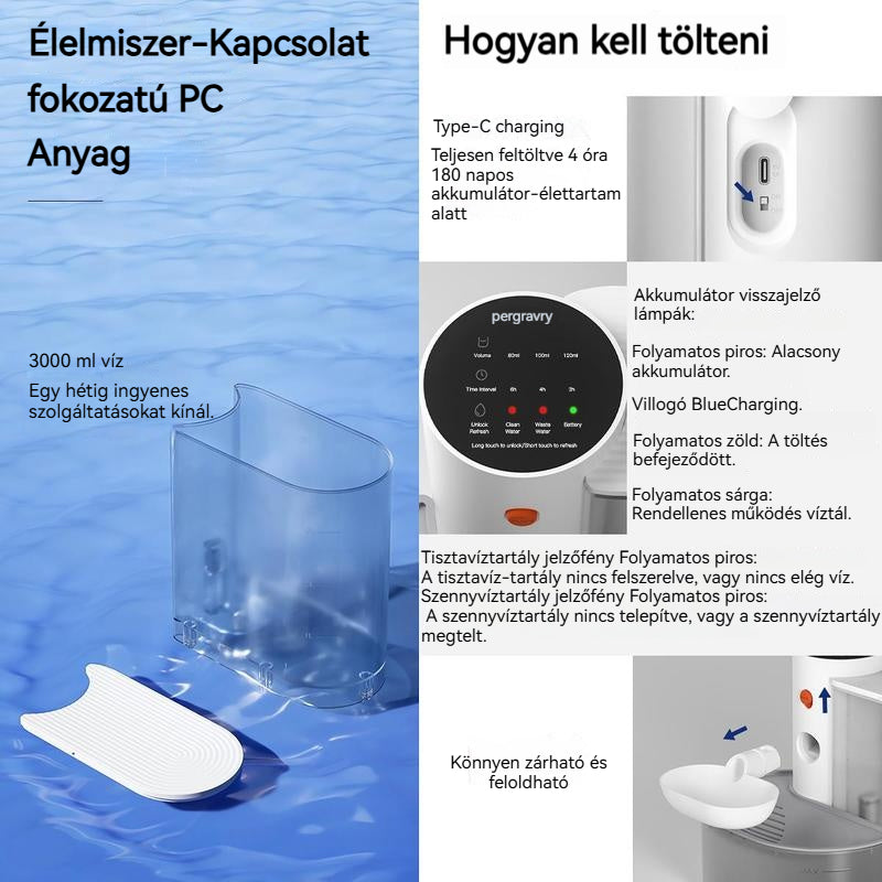 🎉🎉Intelligens kisállat vízadagoló,🥳🥳 automatikus kisállat vízadagoló adagoló adagoló